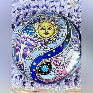 Hand Knits 2 LoveDesigner Crochet Necklace Ying Yang Woman Boho Yoga Zen Gift